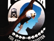 POW MIA Logo with American Eagle