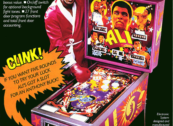 Muhammad Ali Original Vintage Pinball Machine