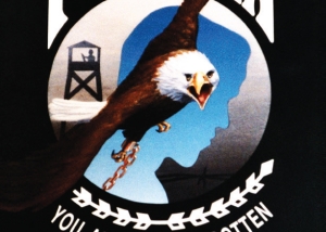 POW MIA Eagle Logo within the book Saved by the Bell prior to chapter 5 